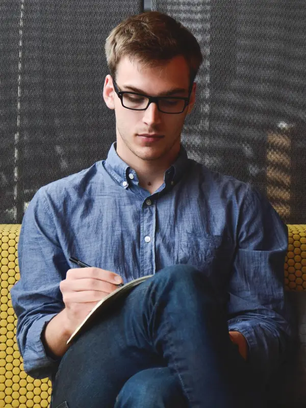 Man Watching a Wealth-Building Course